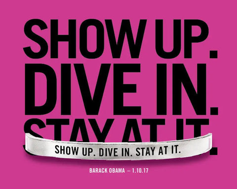 Show Up Dive In Stay At It Inspirational Open Cuff Bracelet – Recycled Pewter Jewelry | Made in USA Whitney Howard Designs  Cuff Bracelets