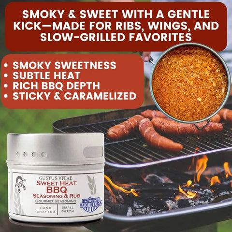 Signature Grilling Seasonings & BBQ Rubs Gift Box | Gift Packaged Seasoning Collection | Set of 6 Gustus Vitae  Collections & Gift Sets