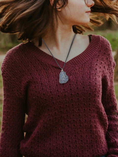 Silver Agate Druzy Necklace 19 Inch Adjustable Black Cord – Sleek Modern Jewelry | Made in USA Michelle Marie Boutique  Necklaces