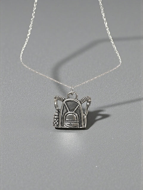 Silver Backpack Charm – Alloy Metal Travel Pendant for Jewelry Making | Made in USA Michelle Marie Boutique  Charms and pendants
