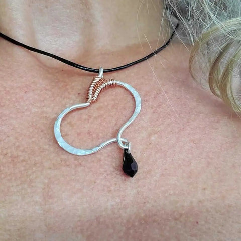 Silver Butterfly Wing Survivor Awareness Necklace – Handmade Jewelry | Made in USA Alexa Martha Designs  Necklace