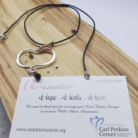 Silver Butterfly Wing Survivor Awareness Necklace – Handmade Jewelry | Made in USA Alexa Martha Designs  Necklace
