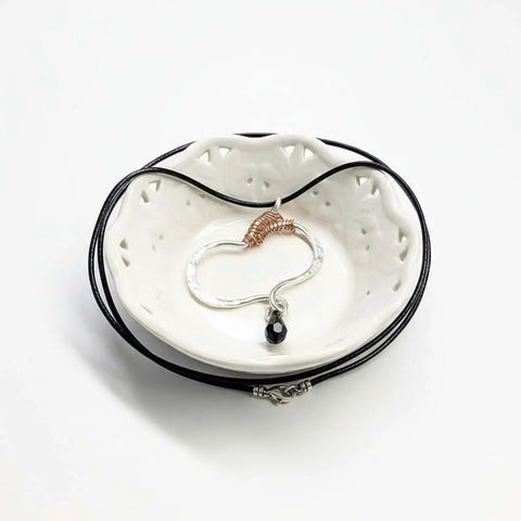 Silver Butterfly Wing Survivor Awareness Necklace – Handmade Jewelry | Made in USA Alexa Martha Designs  Necklace
