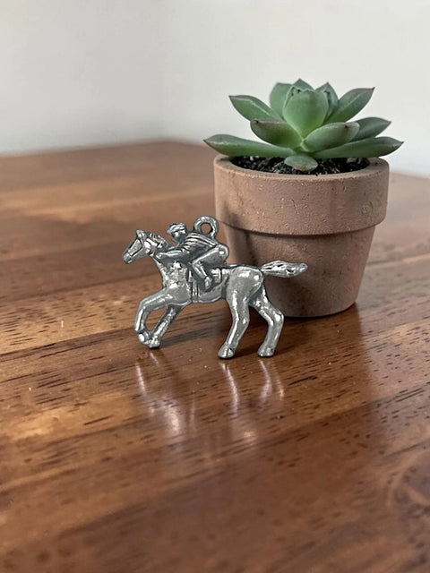Silver Equestrian Jewelry Set – Horse Charm Necklace with Hypoallergenic Earrings | Made in USA Gift Box Included Michelle Marie Boutique  Charm and Pendants