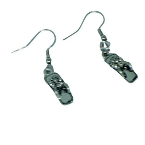Silver Flip Flop Earrings Michelle Marie Boutique  Earrings