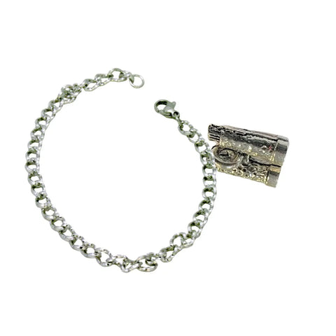 Silver Pewter Binocular Charm Jewelry Michelle Marie Boutique  Charms and pendants