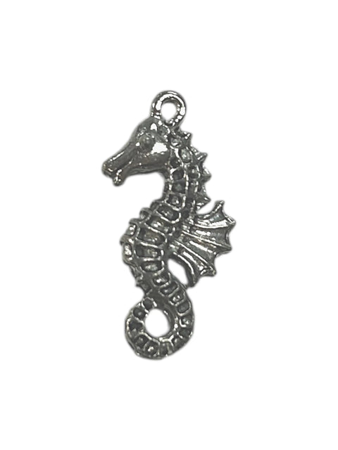 Silver Seahorse Pewter Charm Pendant – Ocean Inspired Jewelry Accessory | Handmade in USA Michelle Marie Boutique  Charms and Pendants