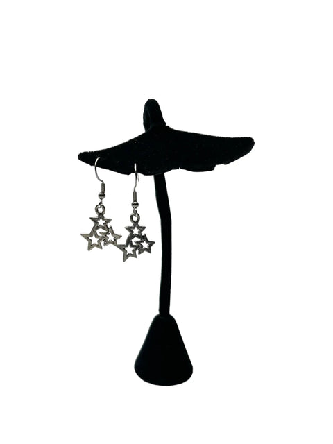 Silver Star Charm Necklace and Earrings Set – 18 Inch Adjustable Chain – Handcrafted Jewelry | Made in USA Michelle Marie Boutique  Jewelry Sets