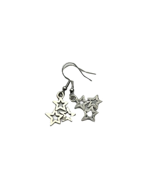 Silver Star Charm Necklace and Earrings Set – 18 Inch Adjustable Chain – Handcrafted Jewelry | Made in USA Michelle Marie Boutique  Jewelry Sets