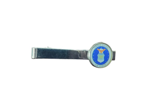 Silver Tone Air Force Seal Tie Clip – Professional Military Accessory | Made in USA Handcrafted Michelle Marie Boutique  180