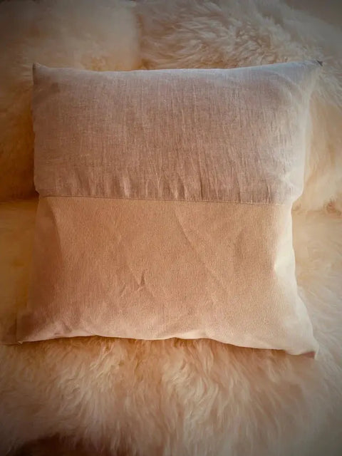 Simple Elegance Linen Canvas Throw Pillow Suede Kloth