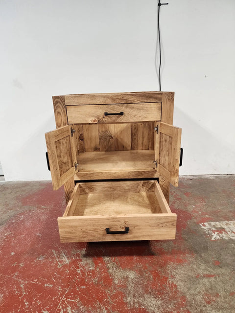 Single Sink Bathroom Vanity – Custom White Pine Cabinet | Made in USA | Model #1090 Limitless Woodworking  item