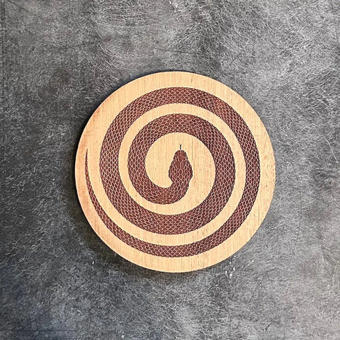 Single Wooden Drink Coaster 4 Inch – Handcrafted Rustic Decor | Made in USA Words with Boards 