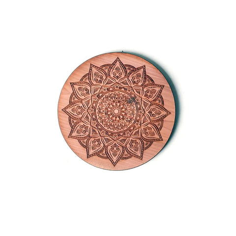 Single Wooden Drink Coaster 4 Inch – Handcrafted Rustic Decor | Made in USA Words with Boards 