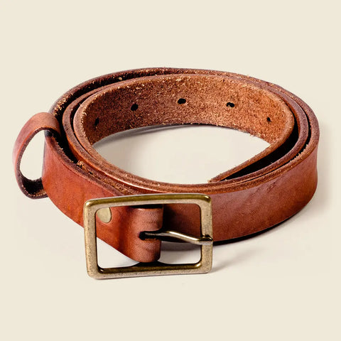 Skinny Honey Leather Belt 1 Inch Wide – Vegetable Tanned | Handmade in USA CASUPO  Skinny Belt