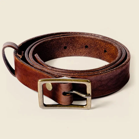 Skinny Leather Belt 1 Inch Wide – Espresso – Handmade in USA CASUPO  Skinny Belt