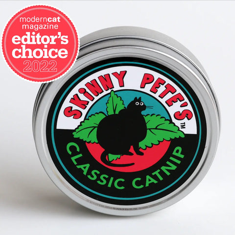 Skinny Pete’s Organic Catnip 25 Gram Tin – Premium Natural Cat Toy | Made in USA Skinny Pete's Gourmet Catnip  Pet Gift