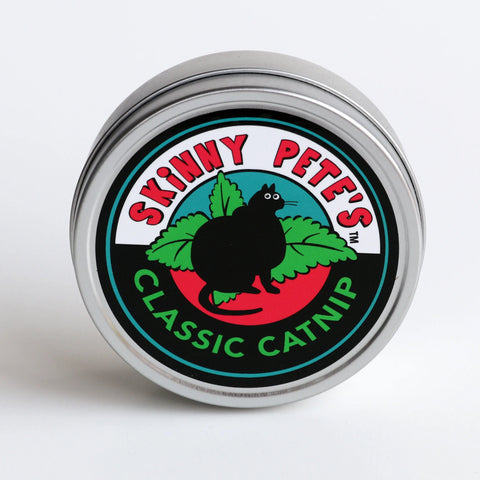 Skinny Pete’s Organic Catnip 25 Gram Tin – Premium Natural Cat Toy | Made in USA Skinny Pete's Gourmet Catnip  Pet Gift