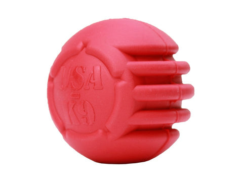 USA-K9 Durable Rubber Chew Ball – Tough Dog Toy for Power Chewers | Made in USA SodaPup  Rubber Dog Toys