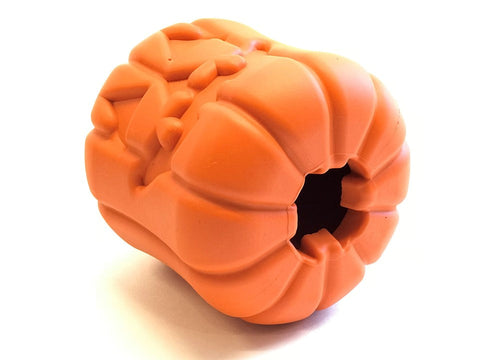 Jack O Lantern Durable Rubber Dog Chew Toy And Treat Dispenser – Made In USA SodaPup  Rubber Dog Toys