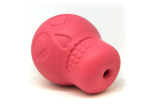 Sugar Skull Dog Chew Toy – Durable Treat Dispenser – Made in USA SodaPup  Rubber Dog Toys