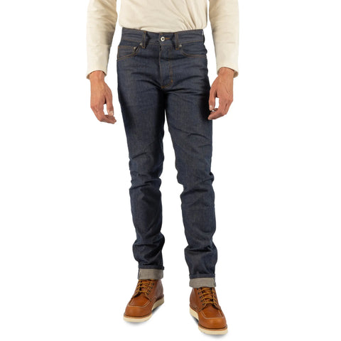 Slim Fit Raw Selvedge Jeans 12.5oz Broken Twill – Made in USA Seven Titans  Jeans