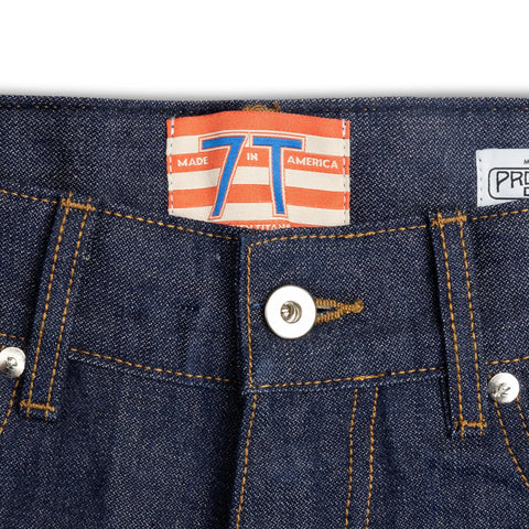 Slim Fit Raw Selvedge Jeans 12.5oz Broken Twill – Made in USA Seven Titans  Jeans