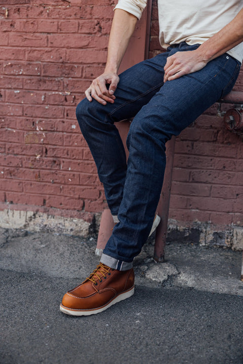 Slim Fit Raw Selvedge Jeans 12.5oz Broken Twill – Made in USA Seven Titans  Jeans
