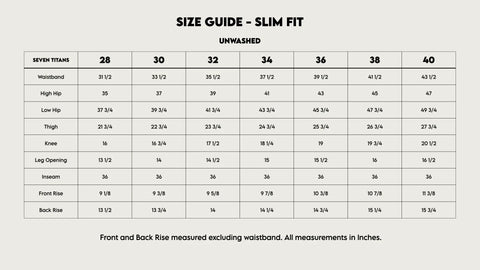 Slim Fit - Raw Selvedge, Proximity Manufacturing Seven Titans  Jeans