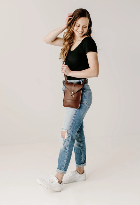Slim Leather Crossbody Bag – Envelope Style – Handcrafted Made in USA Urban Southern  Bags