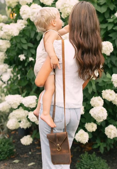 Slim Leather Crossbody Bag – Envelope Style – Handcrafted Made in USA Urban Southern  Bags