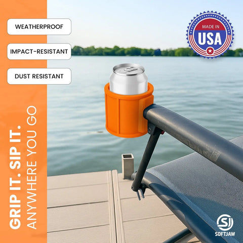 Slim Magnetic Cup Holder 2.5 Inch Rubber Tool Organizer | Made in USA Chatelet Manufacturing 