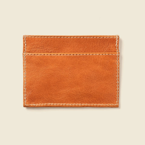 Slim Natural Leather Card Holder Wallet 4x3 Inch – Made in USA CASUPO  Slim Card Holder