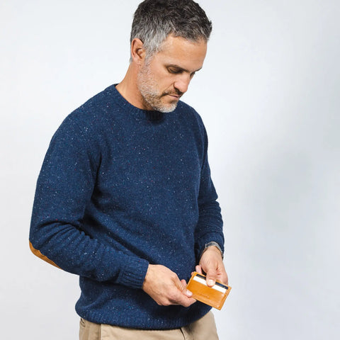 Slim Natural Leather Card Holder Wallet 4x3 Inch – Made in USA CASUPO  Slim Card Holder