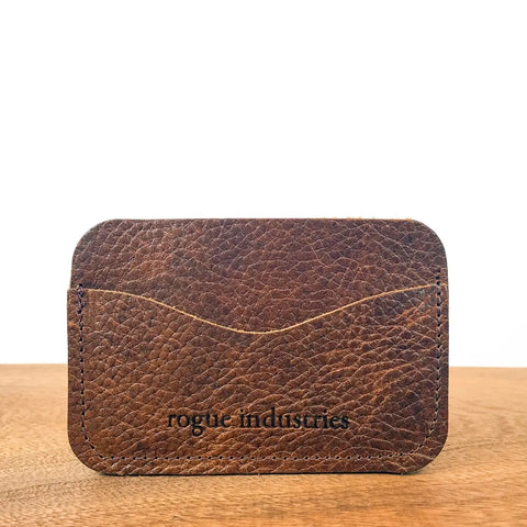 Slim Top Grain Leather Card Wallet – Handmade Portland Style | Made in USA Rogue Industries  Wallet
