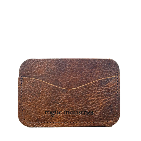 Slim Top Grain Leather Card Wallet – Handmade Portland Style | Made in USA Rogue Industries  Wallet