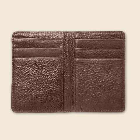 Small Bifold Leather Wallet – Minimalist Design | Handmade in USA CASUPO  Zipper Wallet
