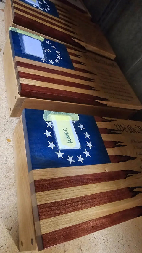 Small Concealment Box 18.75 Inch Cherry Hardwood – Handcrafted Storage Solution | Made in USA American Grains LLC 