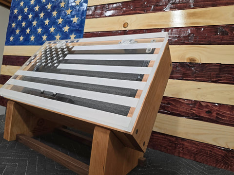 Small Concealment Box 18.75 Inch Cherry Hardwood – Handcrafted Storage Solution | Made in USA American Grains LLC 