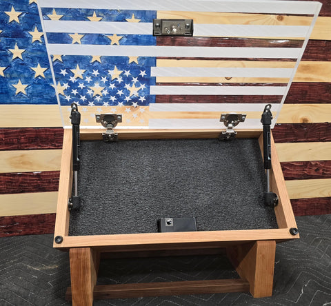 Small Concealment Box 18.75 Inch Cherry Hardwood – Handcrafted Storage Solution | Made in USA American Grains LLC 