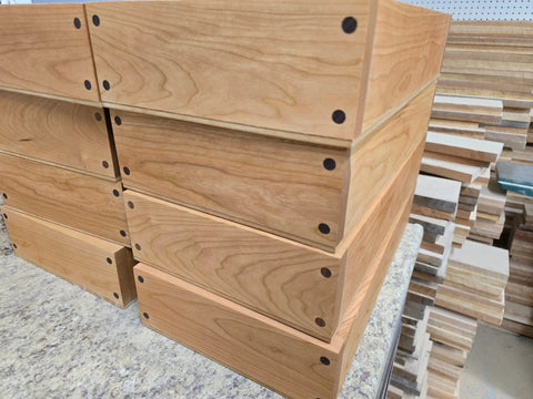 Small Concealment Box 18.75 Inch Cherry Hardwood – Handcrafted Storage Solution | Made in USA American Grains LLC 