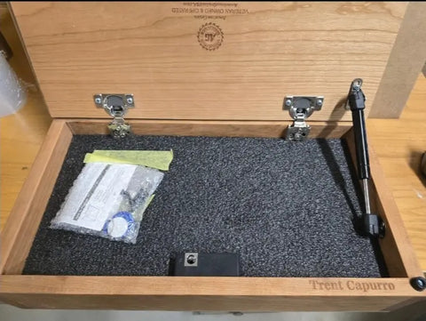Small Concealment Box 18.75 Inch Cherry Hardwood – Handcrafted Storage Solution | Made in USA American Grains LLC 