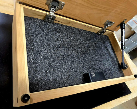 Small Concealment Box 18.75 Inch Cherry Hardwood – Handcrafted Storage Solution | Made in USA American Grains LLC 