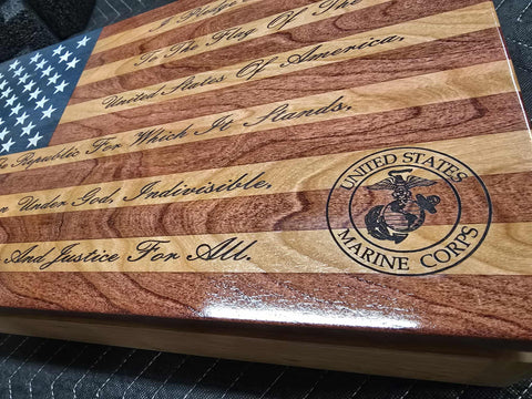 Small Concealment Box 18.75 Inch Cherry Hardwood – Handcrafted Storage Solution | Made in USA American Grains LLC 