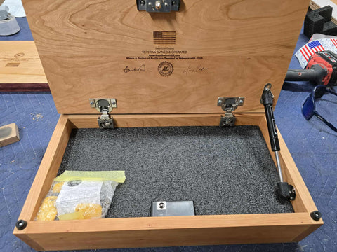 Small Concealment Box 18.75 Inch Cherry Hardwood – Handcrafted Storage Solution | Made in USA American Grains LLC 