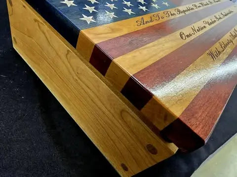 Small Concealment Box 18.75 Inch Cherry Hardwood – Handcrafted Storage Solution | Made in USA American Grains LLC 