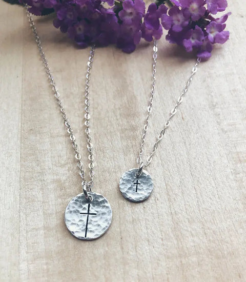 Small Cross Necklace Liberty Cottage Design 