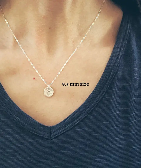 Small Cross Necklace Liberty Cottage Design 