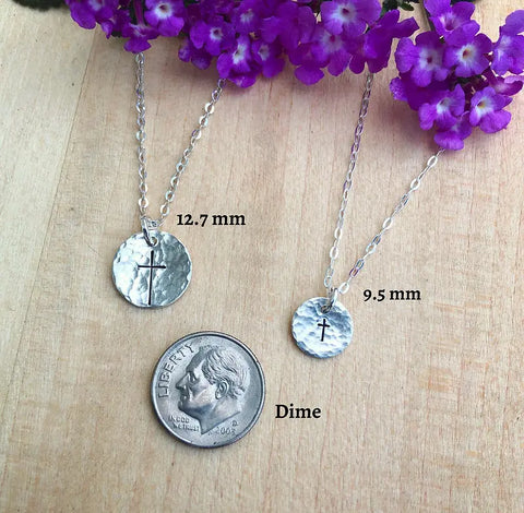 Small Cross Necklace Liberty Cottage Design 