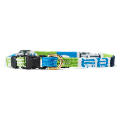 Small Pet Adjustable Side-Release Collar 8-12 Inch – Half Inch Width – Laguna Brava Design | Made in USA Auburn Leathercrafters  item